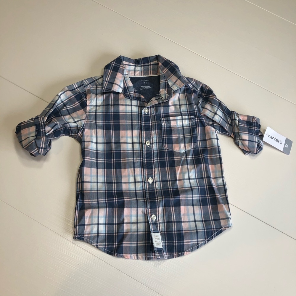 Carters boys button down shirt - NWT